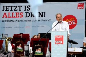 Spitzenkandidat Christian Ude in Günzburg